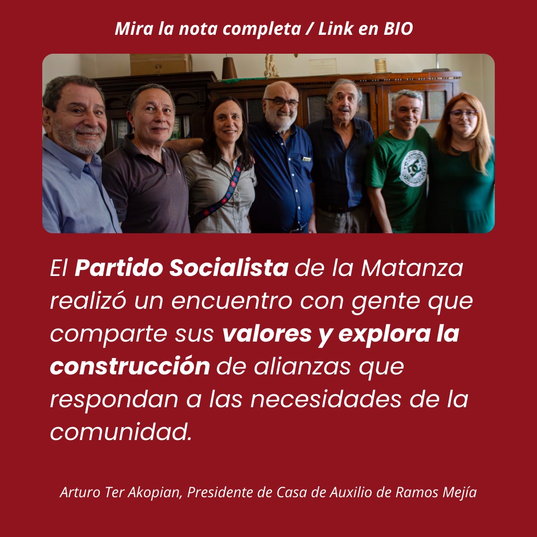 El Partido Socialista de la Matanza realizó un encuentro con gente que comparte sus valores y explora la construcción de alianzas que responda a las necesidades de la comunidad.