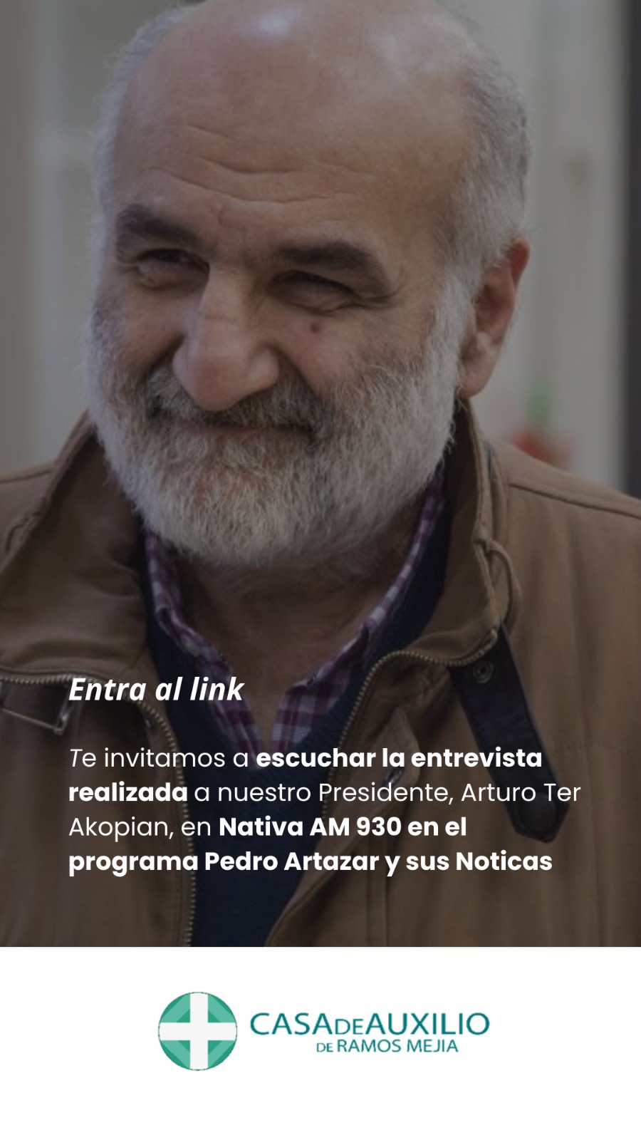 Te invitamos a escuchar la entrevista realizada a nuestro presidente en Nativa AM 930 en el programa Pedro Artazar y sus Noticas: